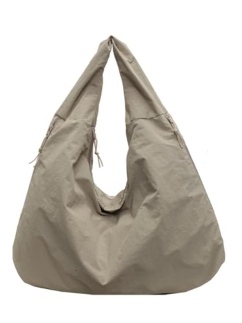 Slouchy Nylon Hobo Tote Bag Large Crescent Shoulder Underarm Handbag